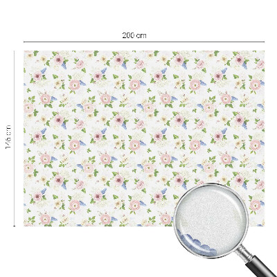 Selvklæbende vinduesfolie Blomstermønster