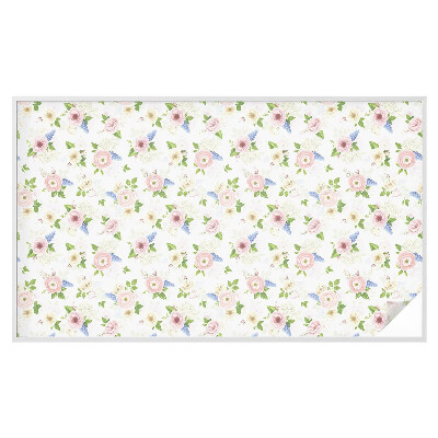 Selvklæbende vinduesfolie Blomstermønster