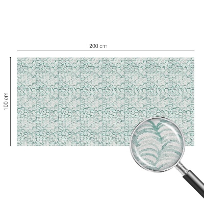 Vinduesfolie mod indkig med glasmaleri Grøn bølge