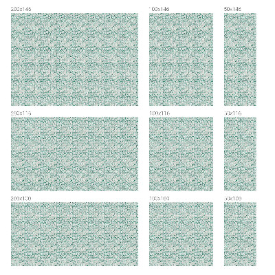 Vinduesfolie mod indkig med glasmaleri Grøn bølge