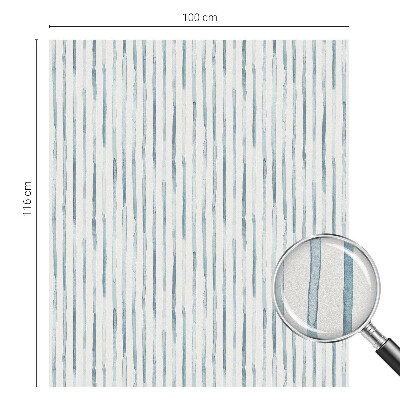 Mælkehvid vinduesfolie med motiv Lodrette striber