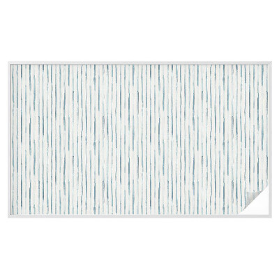 Mælkehvid vinduesfolie med motiv Lodrette striber