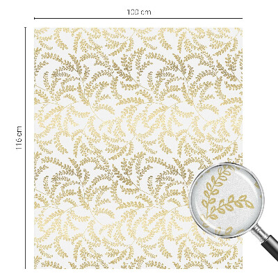 Vinduesfolie mod indkig med glasmaleri Plantemønster