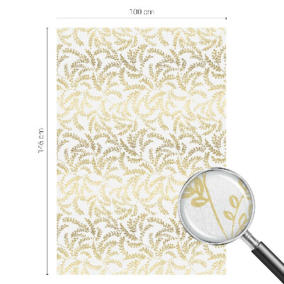 Vinduesfolie mod indkig med glasmaleri Plantemønster