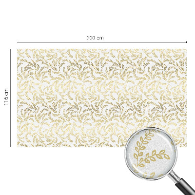 Vinduesfolie mod indkig med glasmaleri Plantemønster