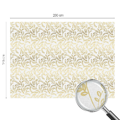 Vinduesfolie mod indkig med glasmaleri Plantemønster