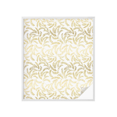 Vinduesfolie mod indkig med glasmaleri Plantemønster