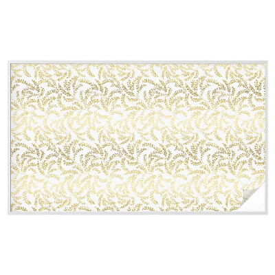 Vinduesfolie mod indkig med glasmaleri Plantemønster