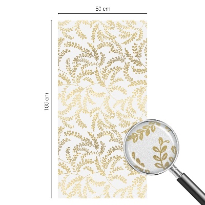 Vinduesfolie mod indkig med glasmaleri Plantemønster