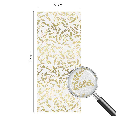 Vinduesfolie mod indkig med glasmaleri Plantemønster