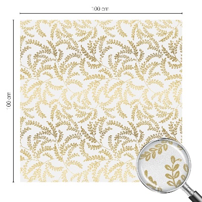 Vinduesfolie mod indkig med glasmaleri Plantemønster