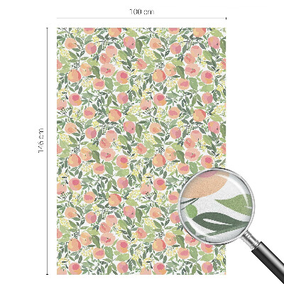 Mælkehvid vinduesfolie med motiv Frugtmønster