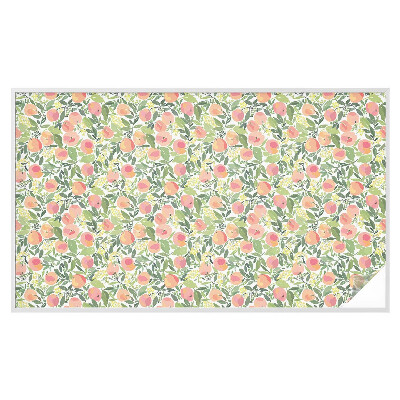 Mælkehvid vinduesfolie med motiv Frugtmønster