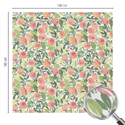 Mælkehvid vinduesfolie med motiv Frugtmønster