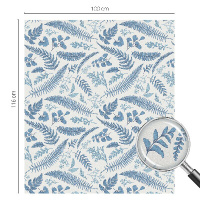 Dekorationsfolie til vindue mod indkig Botanisk mønster