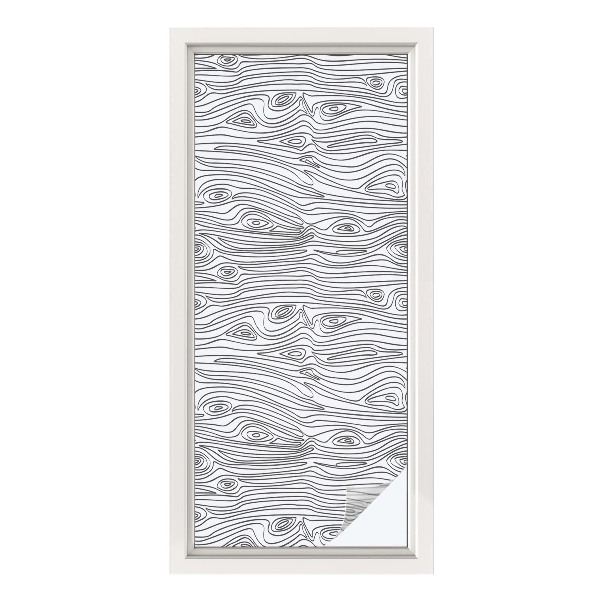 Selvklæbende vinduesfolie Trælinjer