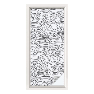 Selvklæbende vinduesfolie Trælinjer