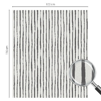 Mælkehvid vinduesfolie med motiv Lodrette striber