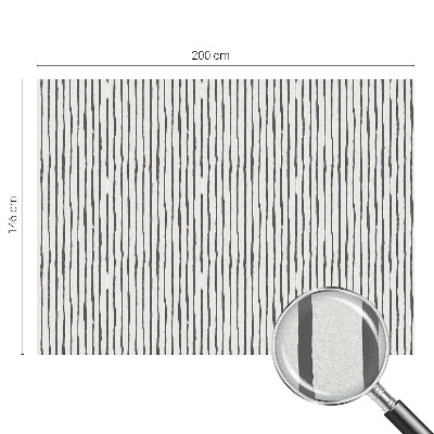 Mælkehvid vinduesfolie med motiv Lodrette striber