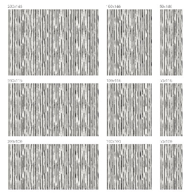 Mælkehvid vinduesfolie med motiv Lodrette striber