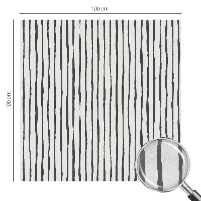 Mælkehvid vinduesfolie med motiv Lodrette striber