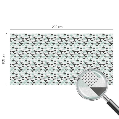 Dekorationsfolie til vindue mod indkig Trekantede mønstre