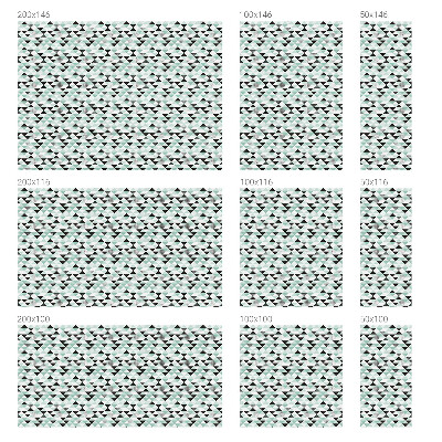 Dekorationsfolie til vindue mod indkig Trekantede mønstre