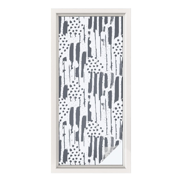 Selvklæbende vinduesfolie Striber og prikker