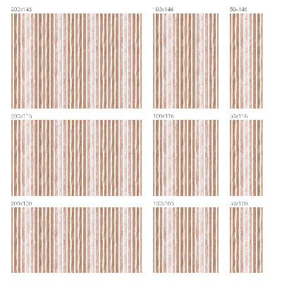 Mælkehvid vinduesfolie med motiv Brune bælter