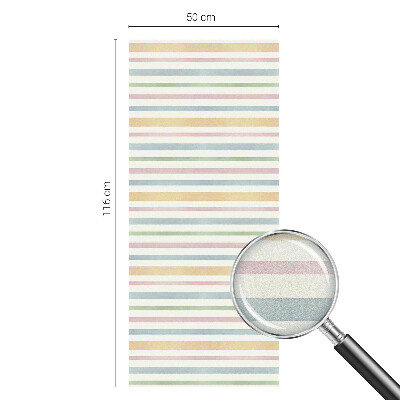 Vinduesfolie med mønster til afskærmning Pastelstriber