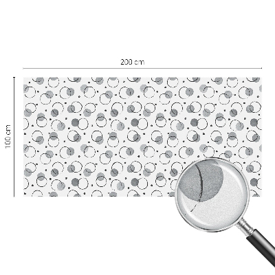 Vinduesfolie mod indkig med glasmaleri Grå hjul