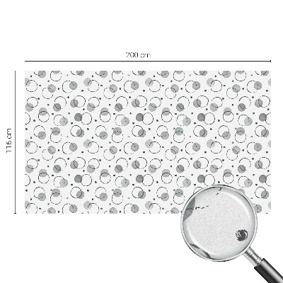 Vinduesfolie mod indkig med glasmaleri Grå hjul