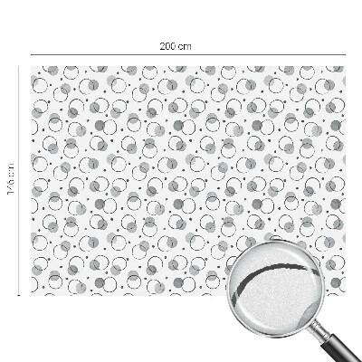 Vinduesfolie mod indkig med glasmaleri Grå hjul