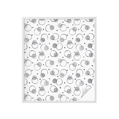 Vinduesfolie mod indkig med glasmaleri Grå hjul