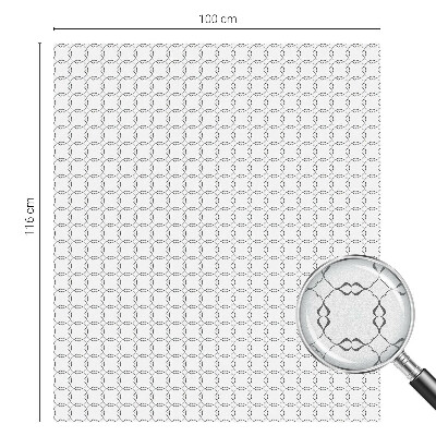 Dekorationsfolie til vindue mod indkig Geometriske linjer