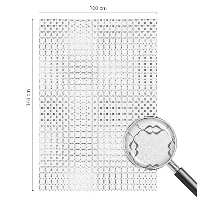 Dekorationsfolie til vindue mod indkig Geometriske linjer