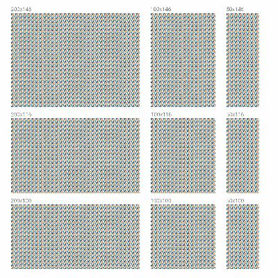 Selvklæbende vinduesfolie Geometrisk symmetri