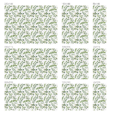 Vinduesfolie med mønster til afskærmning Botaniske blade