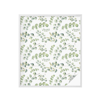 Vinduesfolie med mønster til afskærmning Botaniske blade