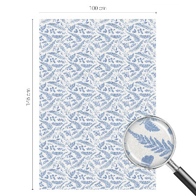 Vinduesfolie mod indkig med glasmaleri Bregneblade