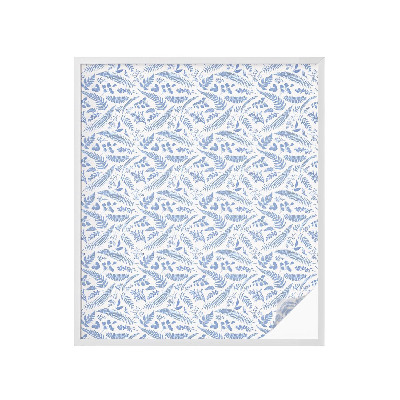 Vinduesfolie mod indkig med glasmaleri Bregneblade