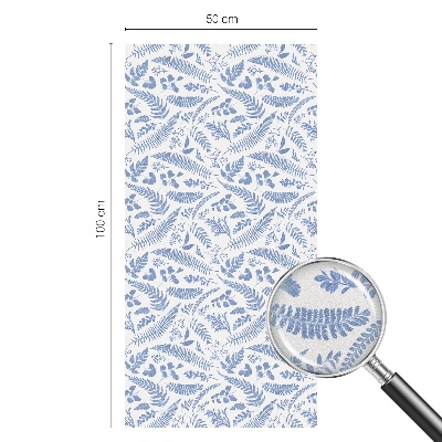 Vinduesfolie mod indkig med glasmaleri Bregneblade