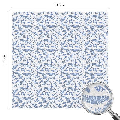 Vinduesfolie mod indkig med glasmaleri Bregneblade