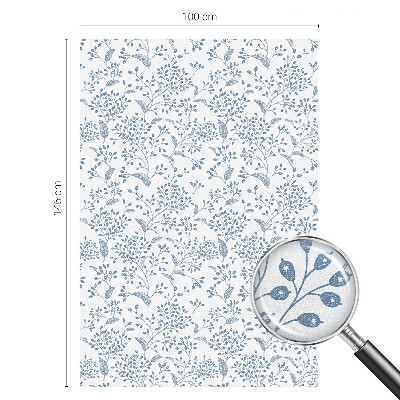 Dekorationsfolie til vindue mod indkig Plantemotiv