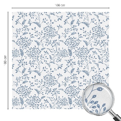 Dekorationsfolie til vindue mod indkig Plantemotiv