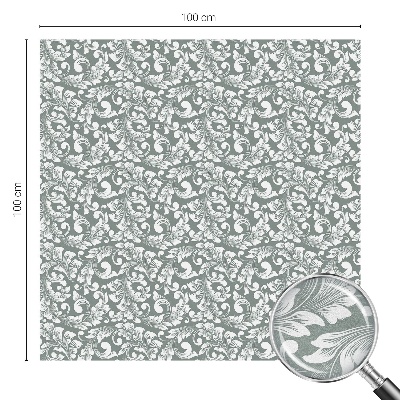 Selvklæbende vinduesfolie Grønlig elegance