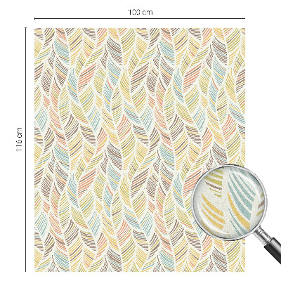 Vinduesfolie mod indkig med glasmaleri Regnbuefjer