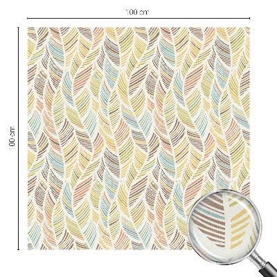 Vinduesfolie mod indkig med glasmaleri Regnbuefjer