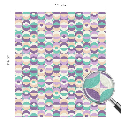 Vinduesfolie med mønster til afskærmning Farverige mønstre