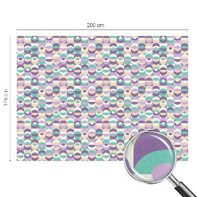 Vinduesfolie med mønster til afskærmning Farverige mønstre